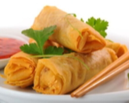 Vegetarian Spring Rolls 4Pcs