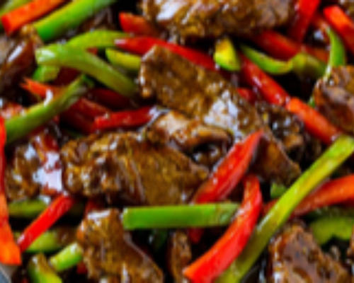 Stir Fried Beef With Black Pepper Hot